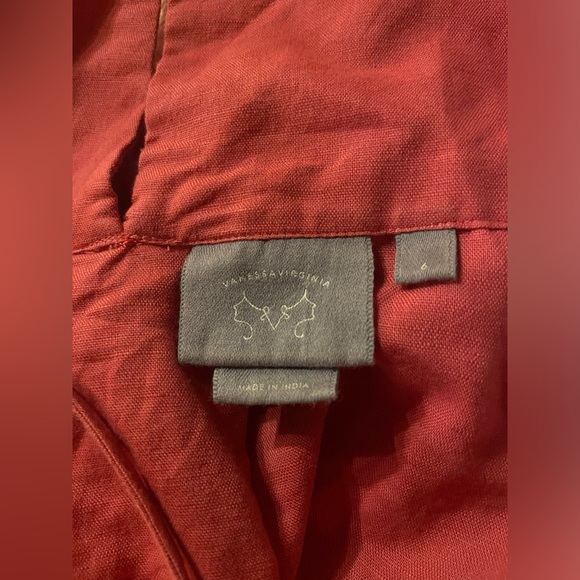 Anthropologie Vanessa Virginia Terracotta Embroidered Cami Tank Top - Picture 3 of 7